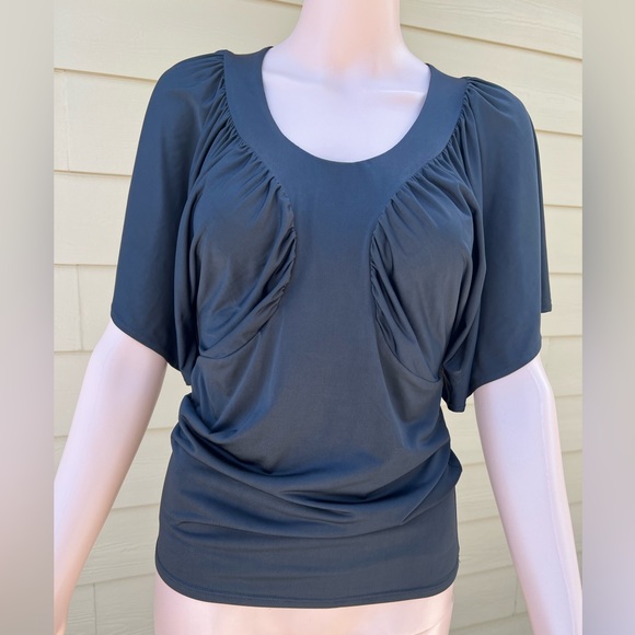 NWT Arden B Open Back Butterfly Sleeve Top - Picture 7 of 12
